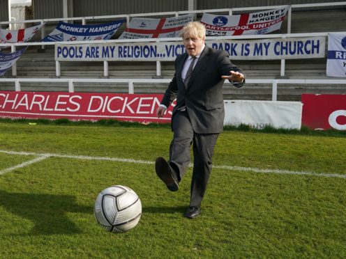 Prime Minister Boris Johnson did not discuss a European Super League with Ed Woodward, according to No 10 (Ian Forsyth/PA)