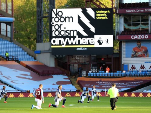 Football clubs, players and organisations have planned a social media blackout in response to recent online racist abuse. (Mike Egerton/PA)
