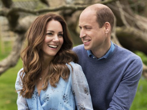 The Duke and Duchess of Cambridge at Kensington Palace to mark their 10th wedding anniversary (Chris Floyd/Camera Press/PA)