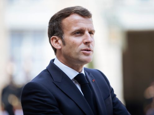 French President Emmanuel Macron (AP)