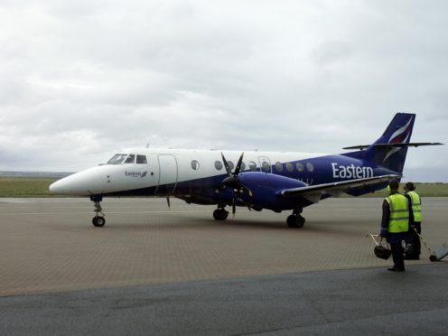 Pictured is an Eastern airways plane at Stornoway airport (Andrew Milligan/PA)