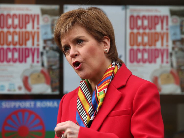 SNP leader Nicola Sturgeon told trade union activists there was ‘no limit’ to her party’s ambition on jobs (Andrew Milligan/PA)