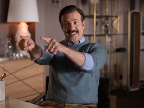 Apple has revealed the second series of its award-winning football comedy Ted Lasso will premiere in July (Apple/PA)