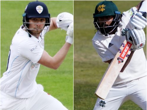 Matt Critchley and Haseeb Hameed (PA)