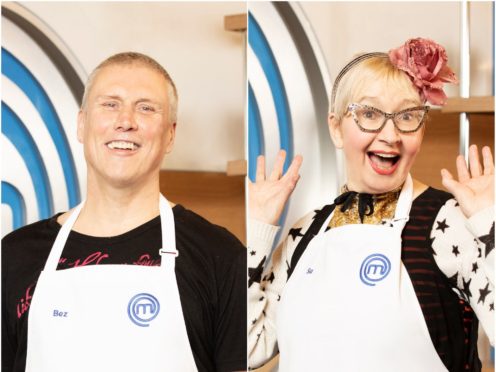 Happy Mondays star Bez and comedy actress Su Pollard are taking part in Celebrity MasterChef (BBC)