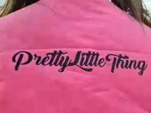 An image from a TikTok post by The Wave House for Pretty Little Thing (ASA/PA)