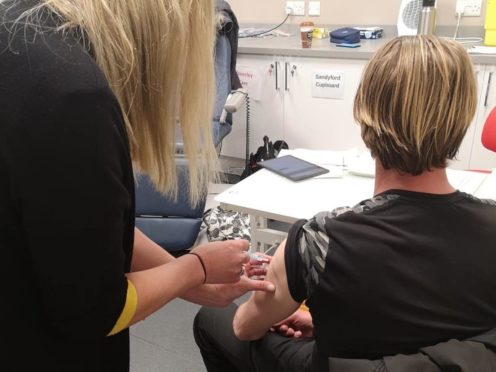 Hundreds of homeless people in Glasgow have received Covid-19 vaccinations as part of an outreach programme (GCHSCP/PA)