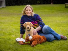 Joanna Page and Flash (Guide Dogs)