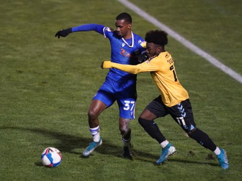 Joshua Bohui (left) netted Colchester’s opener (John Walton/PA)