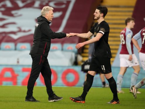 David Moyes says Declan Rice is crucial to West Ham (Nick Potts/PA)