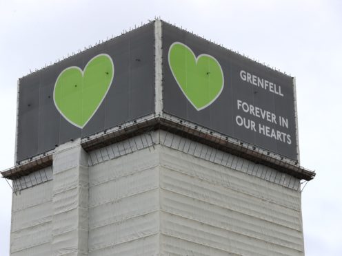 Grenfell Tower after the fire (Jonathan Brady/PA)