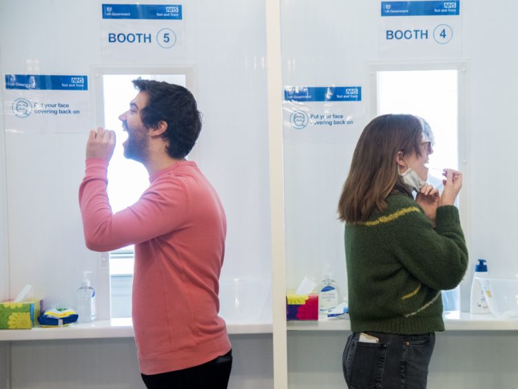 Daily lateral flow tests could offer an alternative to self-isolation (Ian West/PA)
