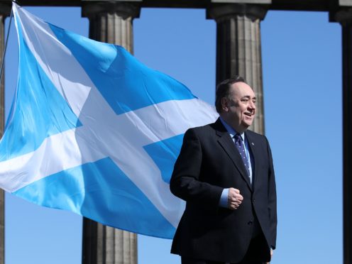 The former first minister said Alba’s position was for the country to pay no share of national debt (Andrew Milligan/PA)