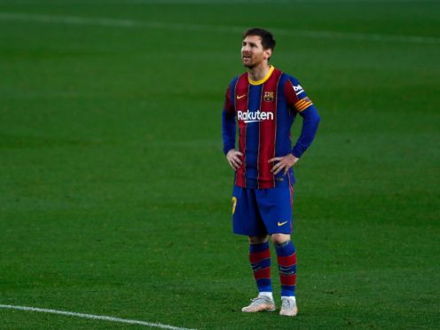 Lionel Messi steered Barcelona to victory (Joan Monfort/AP)