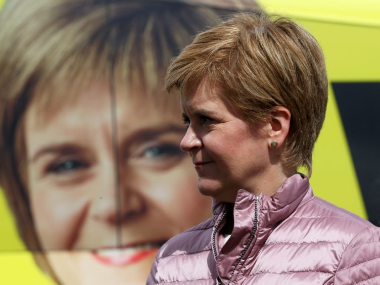 Nicola Sturgeon’s SNP could still win a majority in Thursday’s Holyrood election, pollsters said (Russell Cheyne/PA)