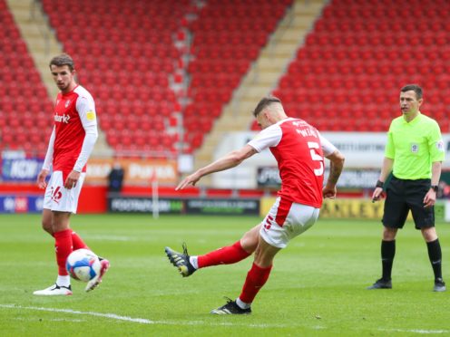 Lewis Wing scored a late leveller for Rotherham against Blackburn (Isaac Parkin/PA)