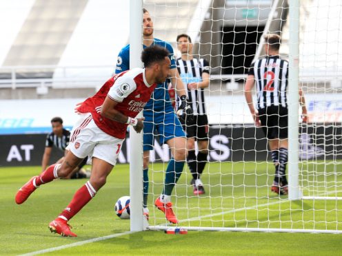 Arsenal’s Pierre-Emerick Aubameyang has played himself into contention for the Europa League showdown with Villarreal (Lindsey Parnaby/PA)