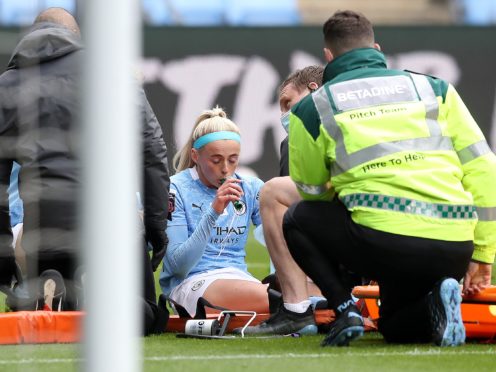 Chloe Kelly’s injury overshadowed Manchester City’s victory over Birmingham (Martin Rickett/PA)