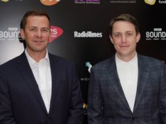 Scott Mills and Chris Stark were among the attendees at the Audio and Radio Industry Awards (Aaron Chown/PA)
