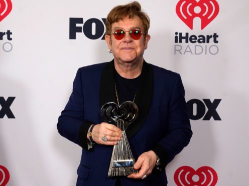 Sir Elton John said Lil Nas X has ‘balls of steel’ as he praised the ground-breaking rapper at the iHeartRadio Music Awards (Chris Pizzello/AP)