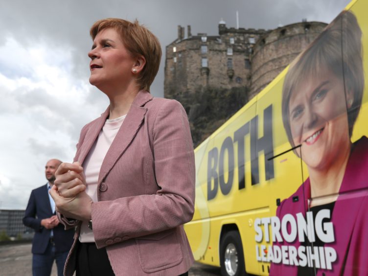Nicola Sturgeon said she was the only politician offering ‘serious leadership’ (Russell Cheyne/PA)