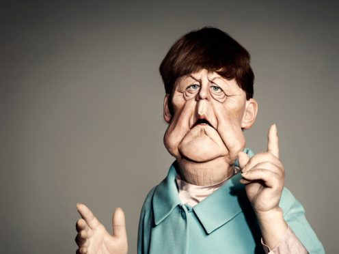 German chancellor Angela Merkel by Spitting Image (Mark Harrison/PA)