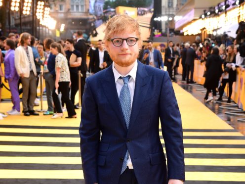 Ed Sheeran stars as a glamorous vampire on a wild night out in the music video for his new single (Ian West/PA)