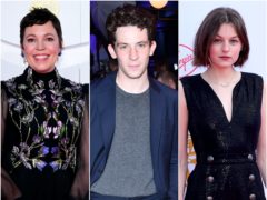 The Crown stars Olivia Colman, Emma Corrin and Josh O’Connor all scored Emmy Award nominations (pa)