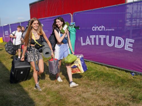 Around 40,000 music fans are expected at Latitude this weekend (Jacob King/PA)