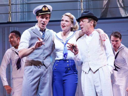 Robert Lindsay has said he ‘lost it completely’ as he was ‘so emotional’ on the opening night of Anything Goes’ West End debut (Ian West/PA)