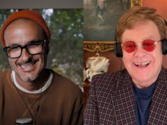 Sir Elton John and Zane Lowe (Apple Music/PA)