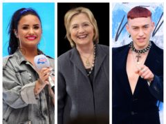 Demi Lovato, Hillary Clinton and Olly Alexander were among the award winners (PA)