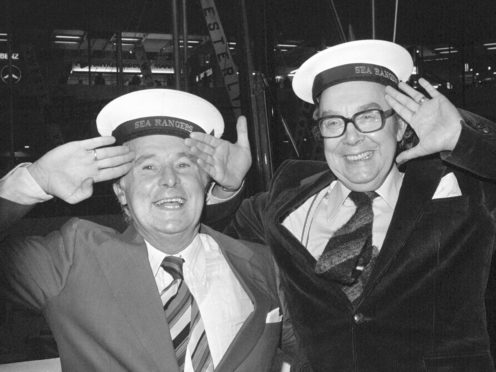 Sketches from beloved comedy duo Morecambe and Wise are being explored through BBC History (PA)