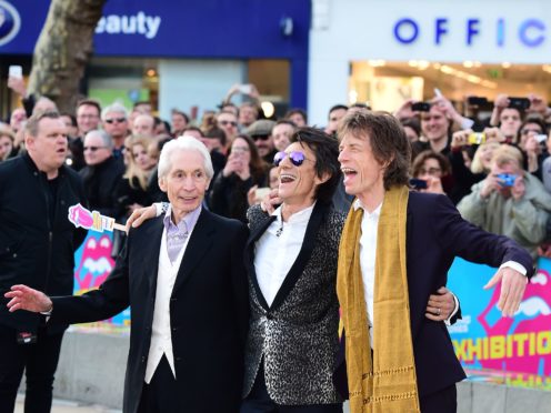 Charlie Watts, Ronnie Wood and Sir Mick Jagger of The Rolling Stones (Ian West/PA)