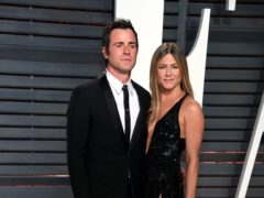 Jennifer Aniston wished ex-husband Justin Theroux a happy 50th birthday by sharing a shirtless snap of the actor (PA)