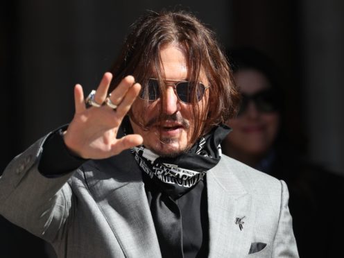 Johnny Depp will receive a lifetime achievement award from a major film festival (Yui Mok/PA)
