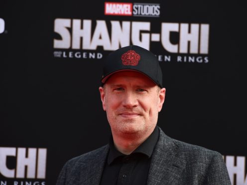 Marvel Studios president Kevin Feige said its films are supposed to be seen on the big screen (Jordan Strauss/Invision/AP)