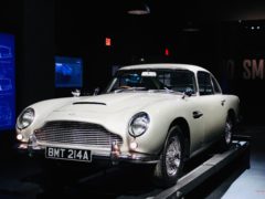 A new podcast series will investigate the disappearance of an Aston Martin DB5 driven by Sir Sean Connery in Goldfinger (Spyscape Podcast Network/PA)