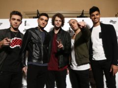 Nathan Sykes, Tom Parker, Jay McGuiness, Max George and Siva Kaneswaran of The Wanted (Yui Mok/PA)