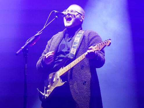 The Lathums performing on stage at a music festival in Sefton Park in Liverpool (Danny Lawson/PA)