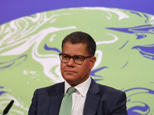 Alok Sharma has travelled to China for talks ahead of the Cop26 summit in November (Justin Tallis/PA)