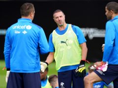 Paddy McGuinness during a training session ahead of Soccer Aid (Martin Rickett/PA)