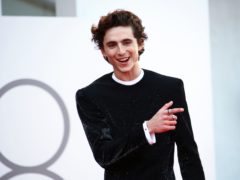 Timothee Chalamet poses for photographers upon arrival at the premiere of Dune (Joel C Ryan/AP)