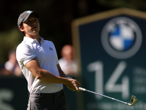 Tom Holland took part in the Pro-Am for the BMW PGA Championship at Wentworth Golf Club (Steve Paston/PA)