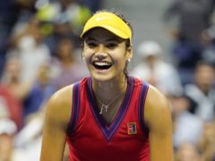 Famous faces have been congratulating 18-year-old British tennis star Emma Raducanu on reaching the final of the US Open (Zuma/PA)