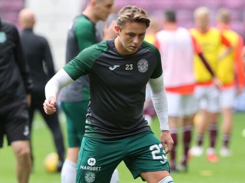 Scott Allan made his first domestic start for Hibs in more than a year (Jeff Holmes/PA)