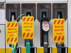 The driver shortage has forced the closure of petrol pumps across the UK as retail bosses have warned that the driver crisis could also disrupt Christmas (Yui Mok/PA)