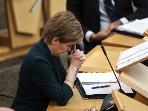 Nicola Sturgeon has admitted the performance in Scotland’s accident and emergency departments is ‘not good enough’ (Andy Buchanan/PA)