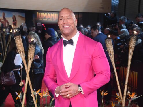 Dwayne ‘The Rock’ Johnson will star in a Christmas adventure film titled Red One, it has been announced (Matt Crossick/PA)