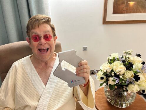 Sir Elton John is at number one (Official Charts Company/PA)